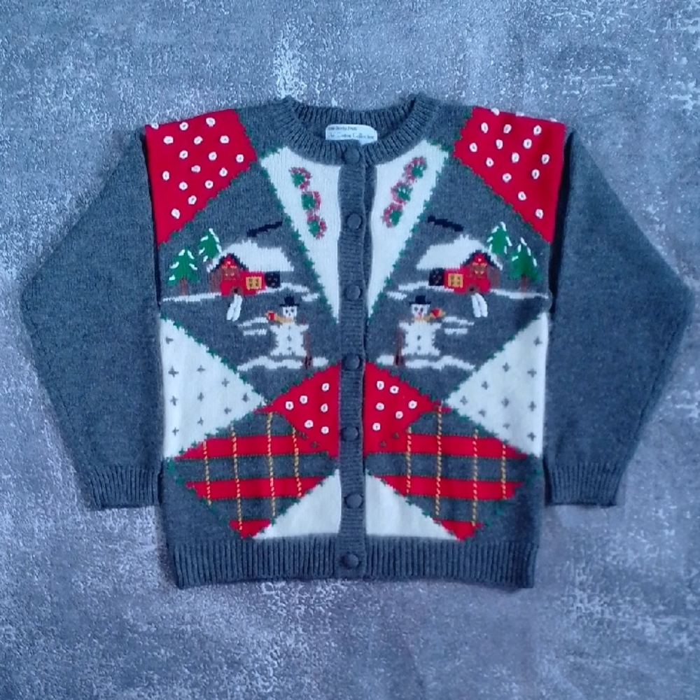 Vintage Ugly Wool Christmas Sweater Rene Derhy UNISEX